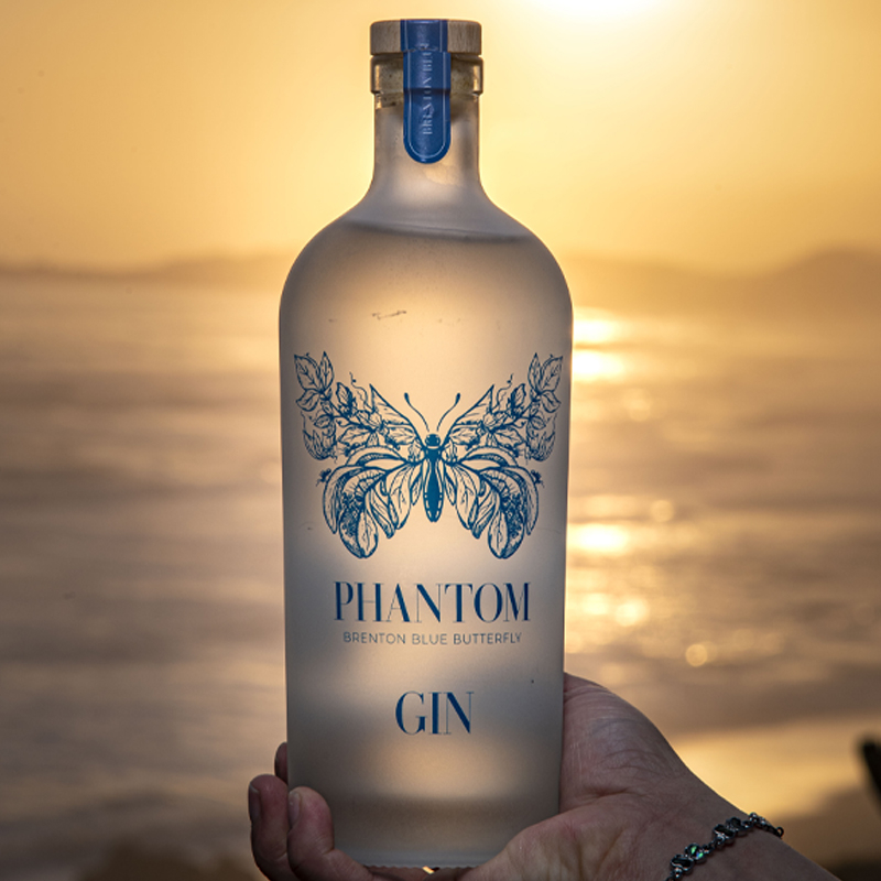 8 off on 750ml Brenton Blue Butterfly Gin