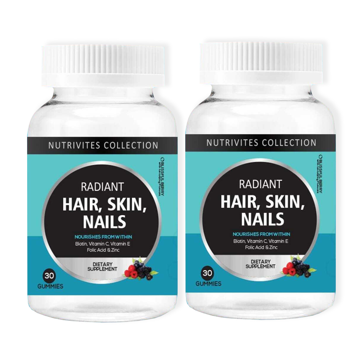 16 off on Pack of 2 Radiant Hair, Skin & Nail Chewable Gummies (60