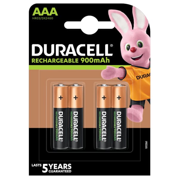 1x 4 AAA 900mAh Rechargeable Ultra Batteries