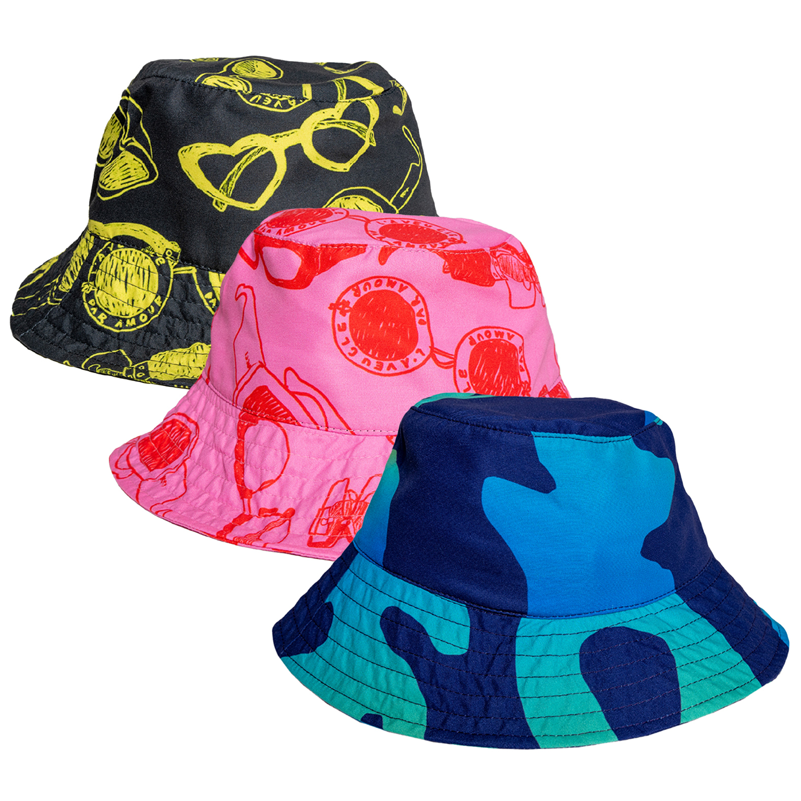 funky bucket hats