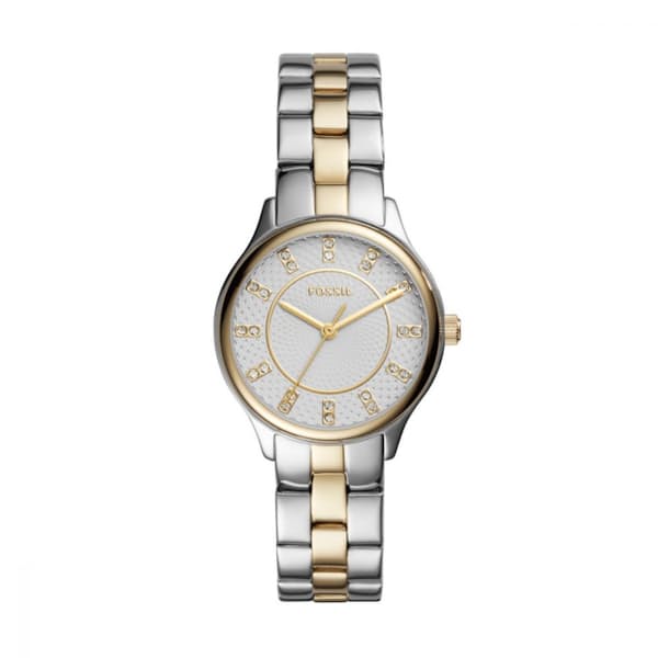Women's Modern Sophisticate Two-Tone Silver/Gold Round Stainless Steel Watch