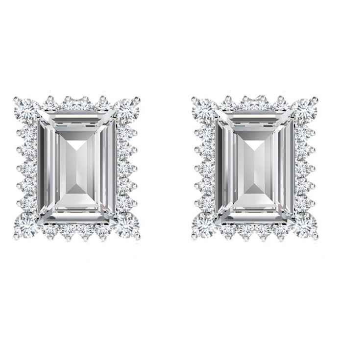 Elegant Evelyn Earrings with Swarovski Crystals