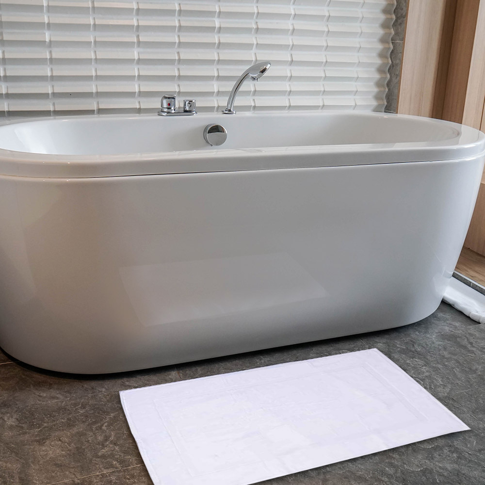 38 off on Set of 2 Luxurious 100 Cotton 680gsm Reversible Bath Mats