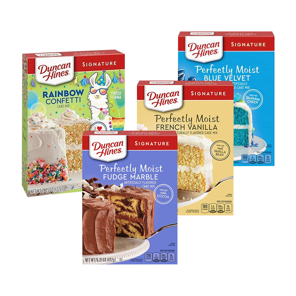 29 off on Pack of 4 432g Perfectly Moist Cake Mixes OneDayOnly