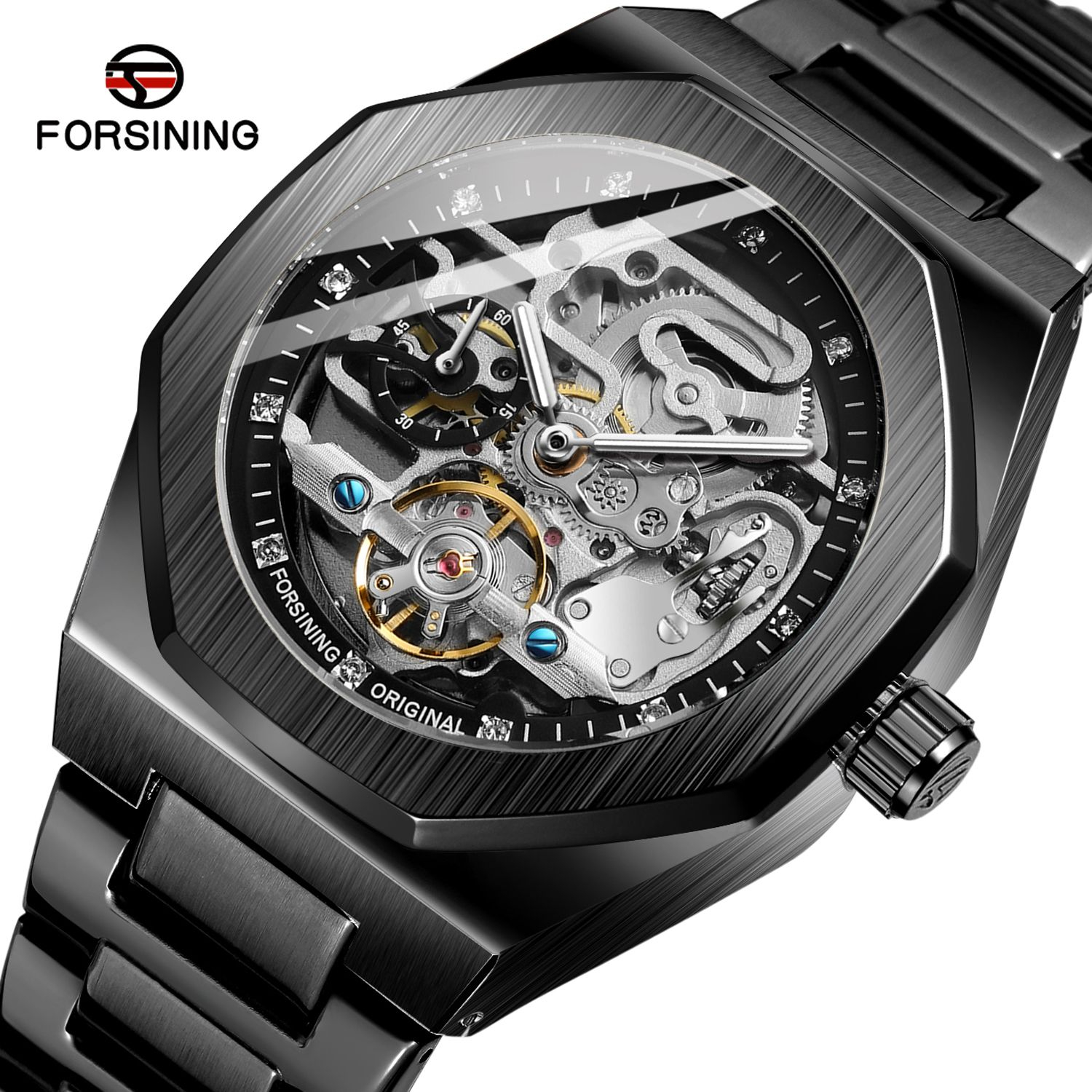 25 off on Baggio Metallic Automatic Watch OneDayOnly