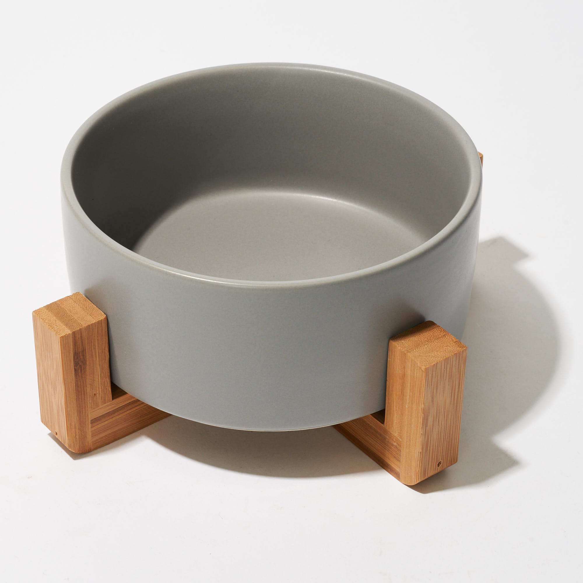 wood and ceramic bowl