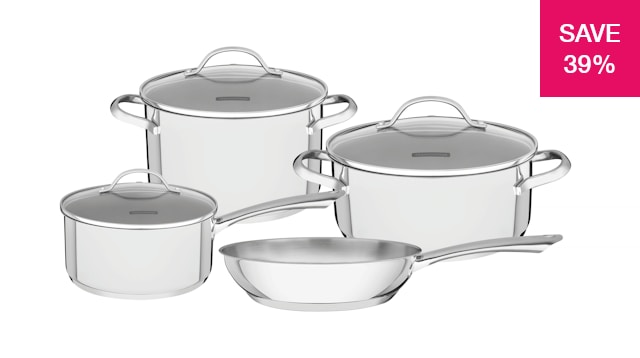 39% off on 7 Piece Stainless Steel Cookware Set