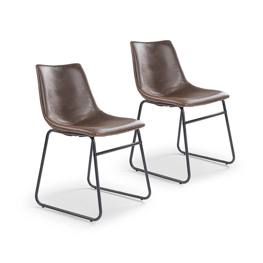 14 off on Set of 2 Contemporary Metal Dining Chairs