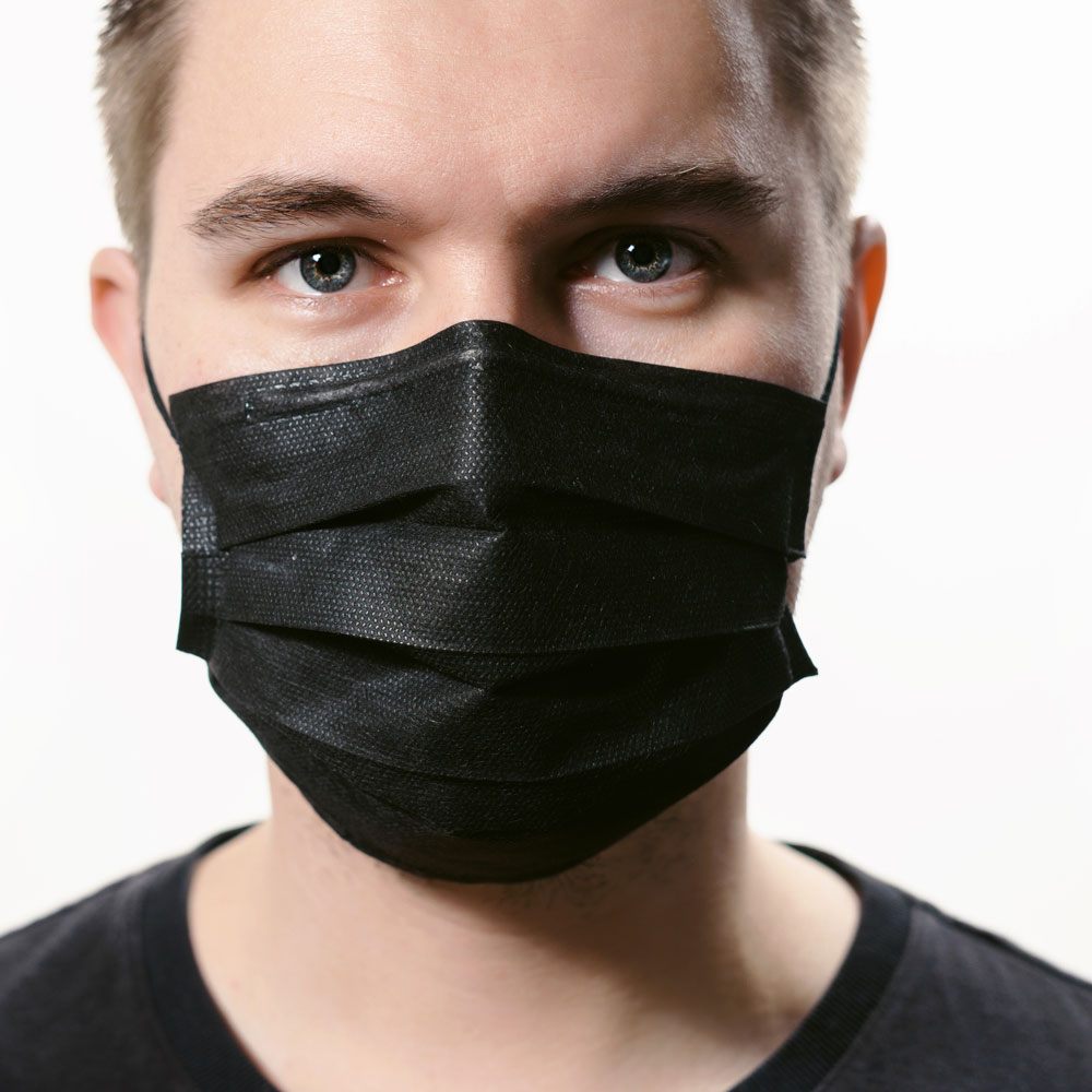 31 off on Pack of 50 Black Disposable Face Masks