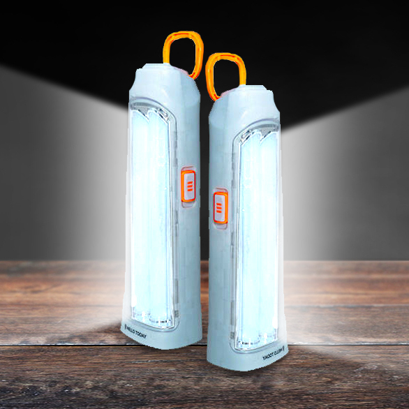 24 off on Pack of 2, 10w Solar Rechargeable Portable Emergency Light Bulb