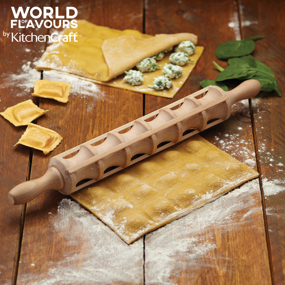 20 off on 40cm World of Flavours Italian Ravioli Rolling Pin