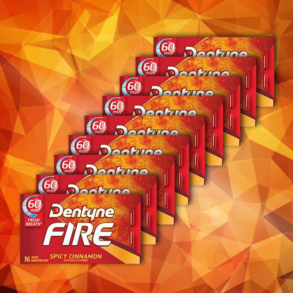 23 off on Pack of 9 Fire Spicy Cinnamon Chewing Gum