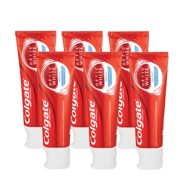 6x 75ml Instant Optic White Whitening Toothpaste