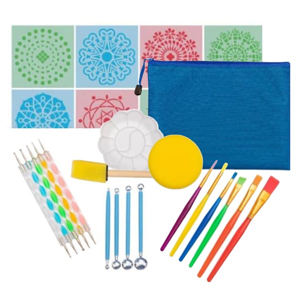35-Piece Mandala Dotting Art Tool Set with Storage Bag