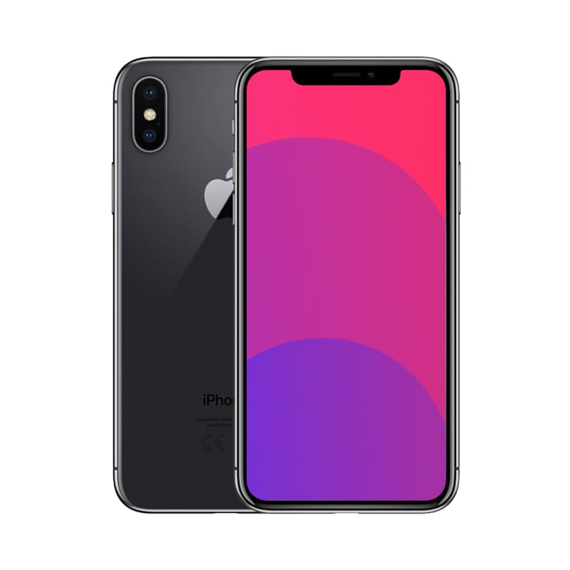 iPhone X Smartphone (Grade A+ Refurbished with Original Packaging & Charger)