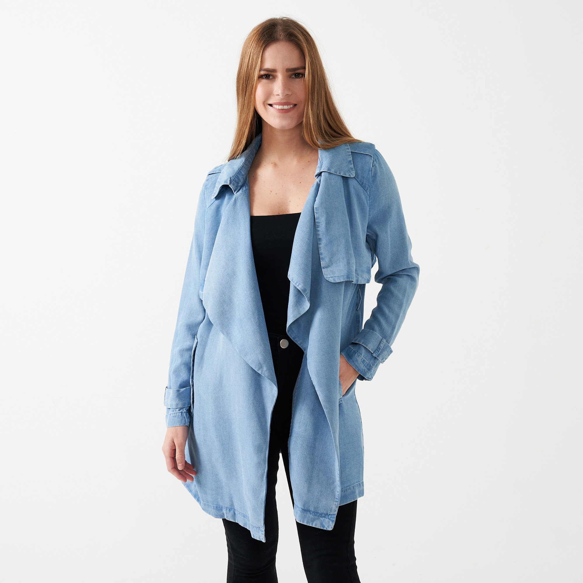 denim waterfall jacket