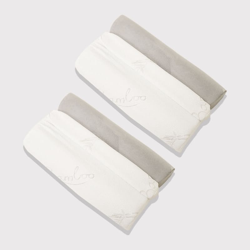 Set of 2 Charcoal Memory Foam Pillows