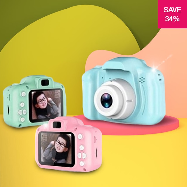 GPCT2043 - 12MP 1080P Video Camera for Kids w/ 4X Digital Zoom & Games 