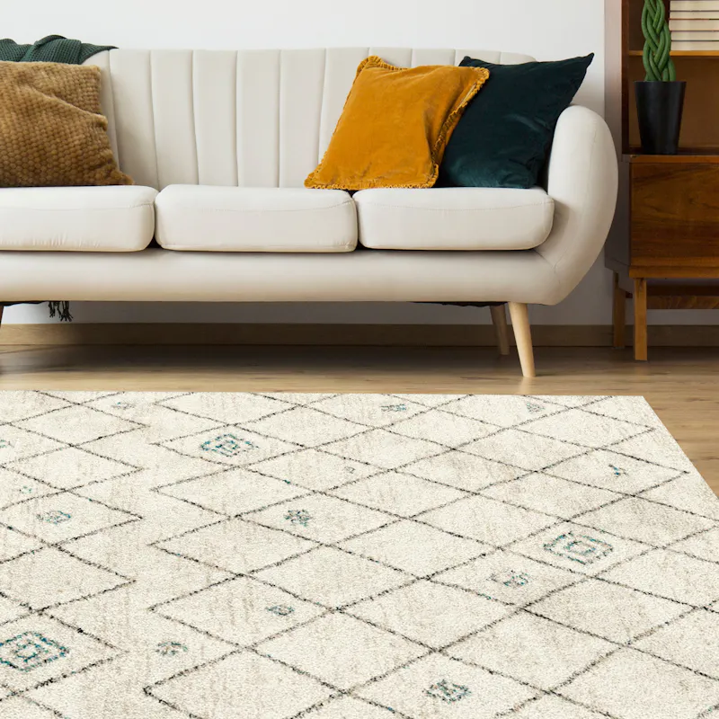 Aztec Rug Cream Color 33% off on Aztec Cream Sherpa Woven Indoor Rug | OneDayOnly