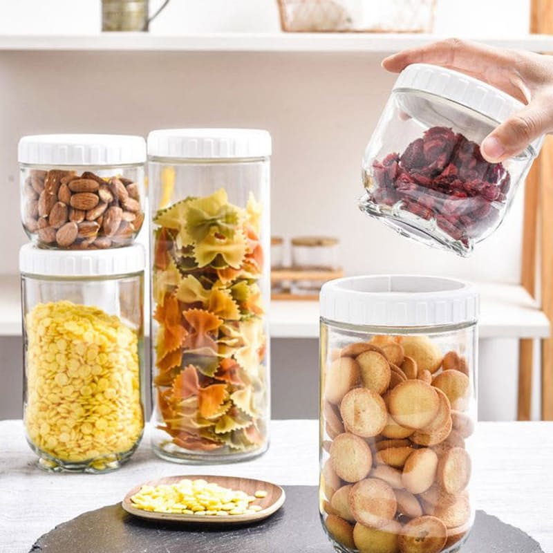 Stackable Glass Food Storage Set