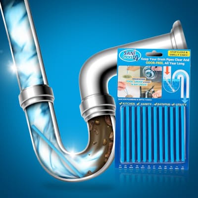 6x 12's Odour-Free Drain Cleaning Sticks