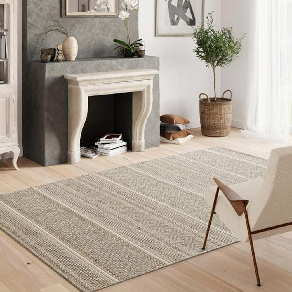 57 off on Indy Sisal Light Brown & Cream Rug With Faint Linear Pattern Rug