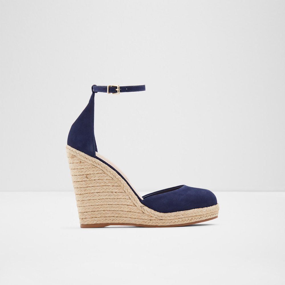 Closed Toe Navy Blue Suede Wedges Navy Blue Closed Toe Wedges