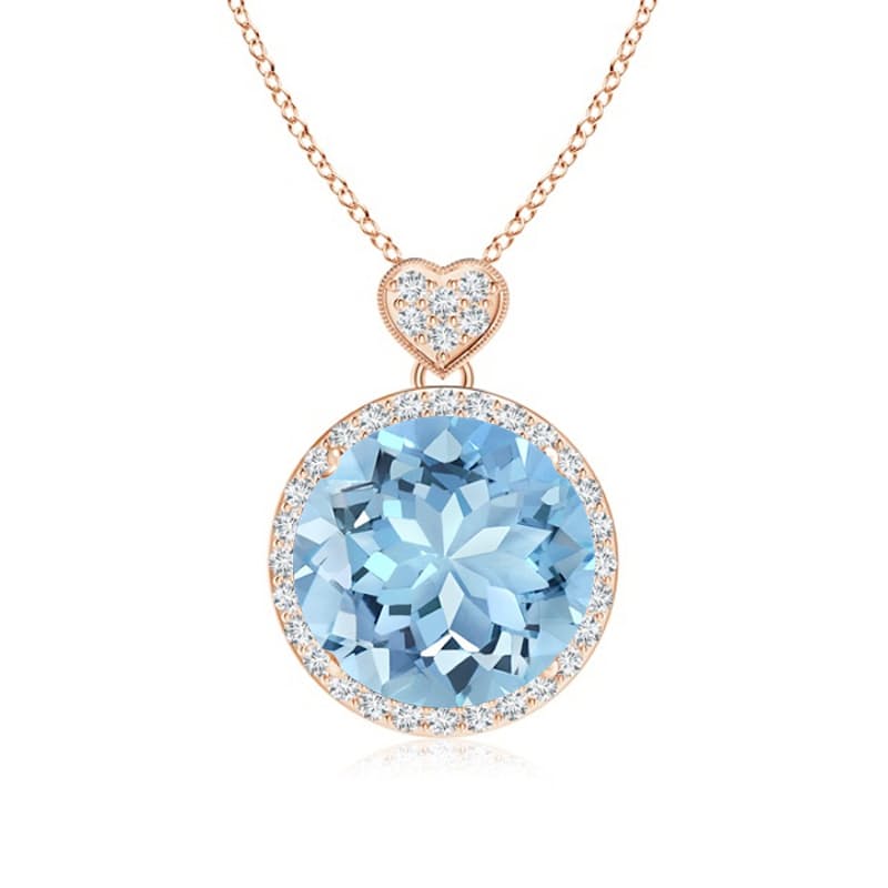 Aquamarine Rose Gold