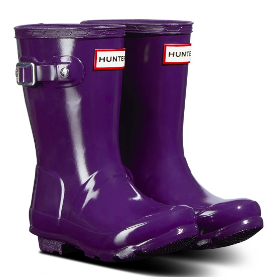 childrens purple hunter wellies