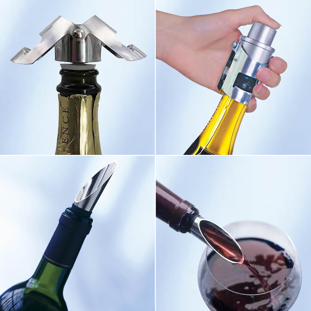 41 off on 2 Piece Wine Pourer and Stopper Set OneDayOnly
