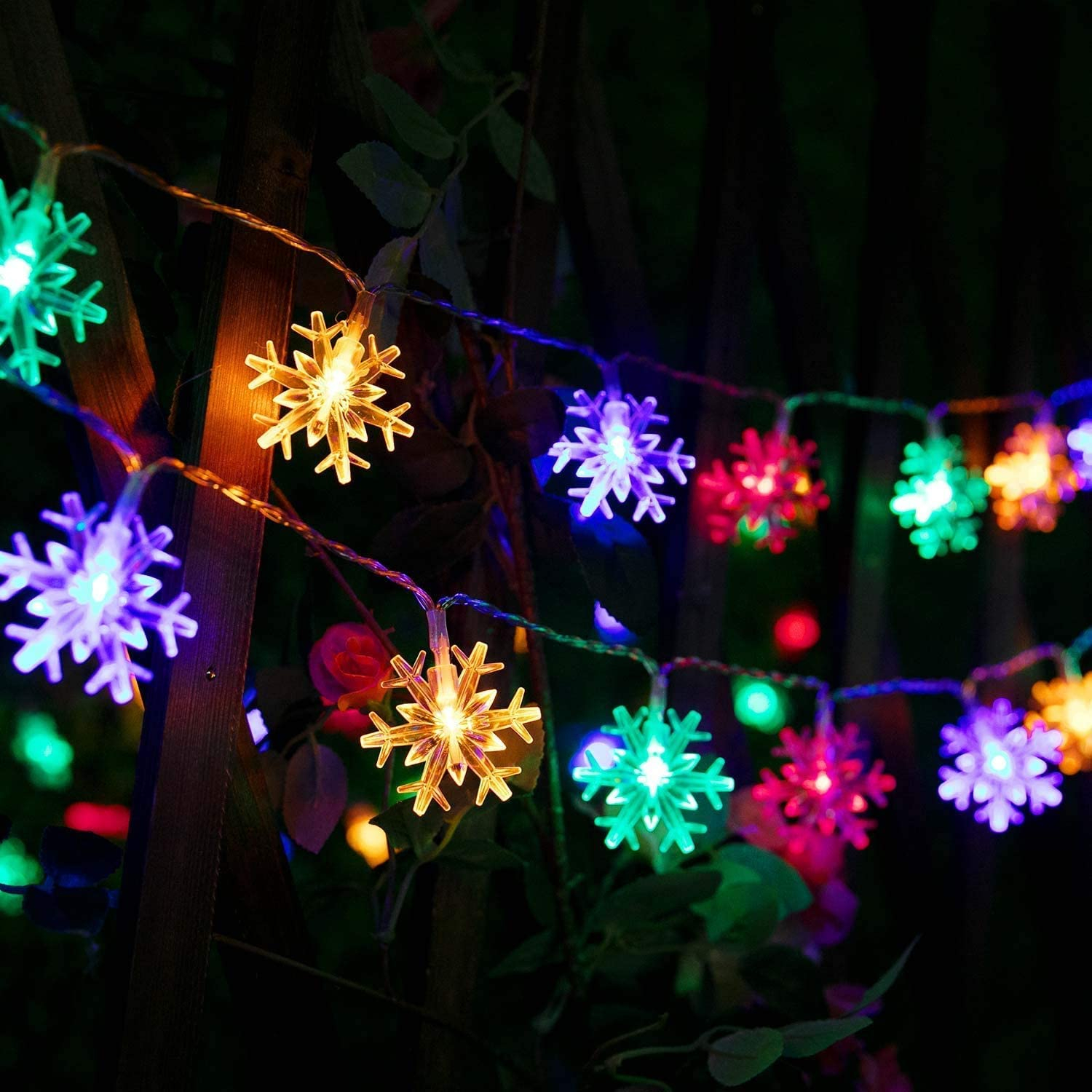 34% off on Lumous 10m Snowflake String Lights | OneDayOnly