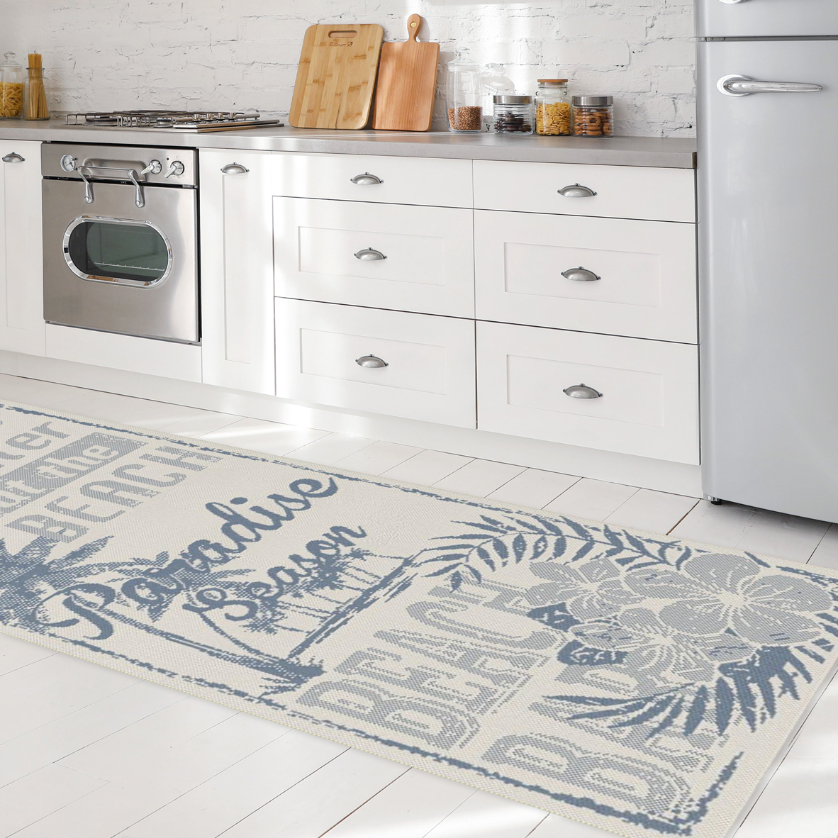 31% off on Viand Beach Black Rustic Kitchen Rug | OneDayOnly