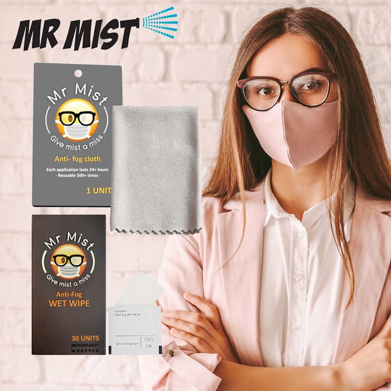 Fog Prevention Glasses Cleaning Cloth and Wet Wipes