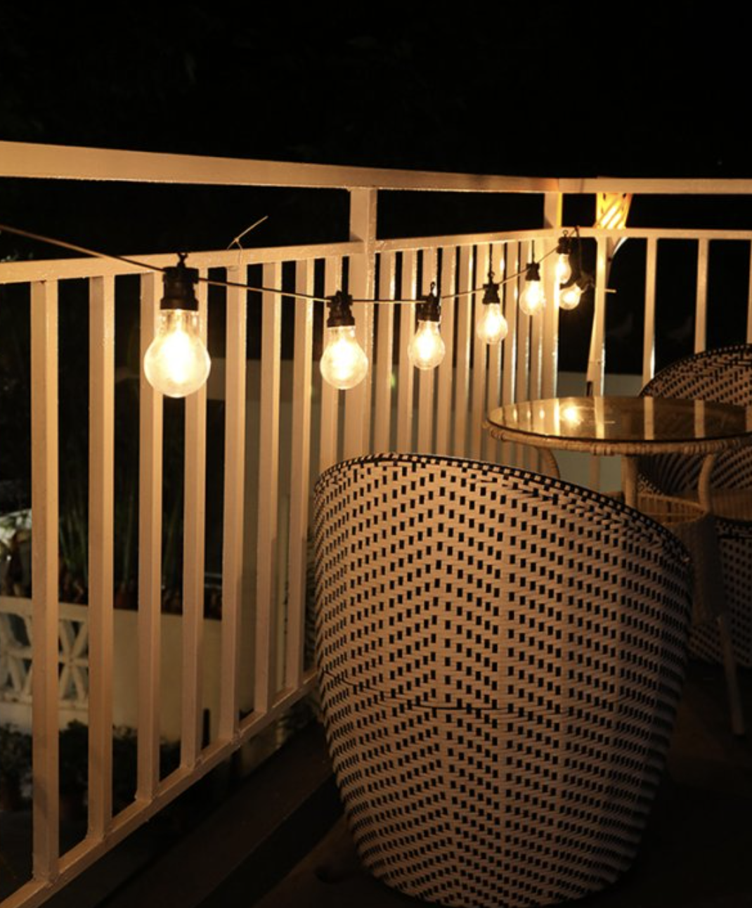 solar powered net string lights