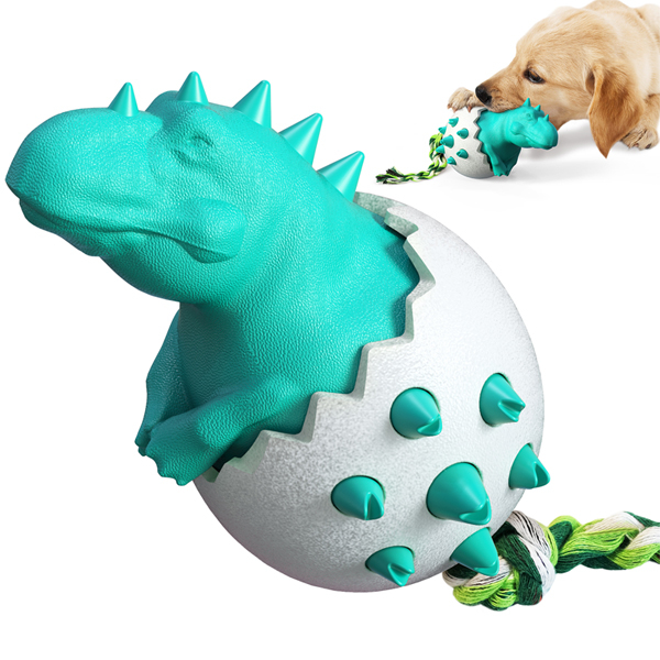 blue dinosaur dog toy