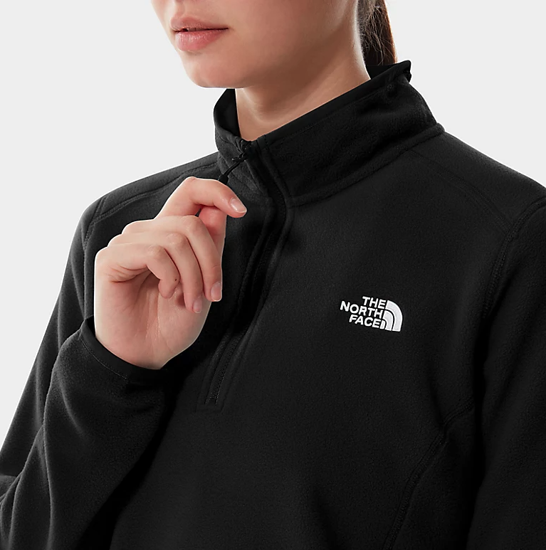 north face 100 glacier quarter zip womens fleece