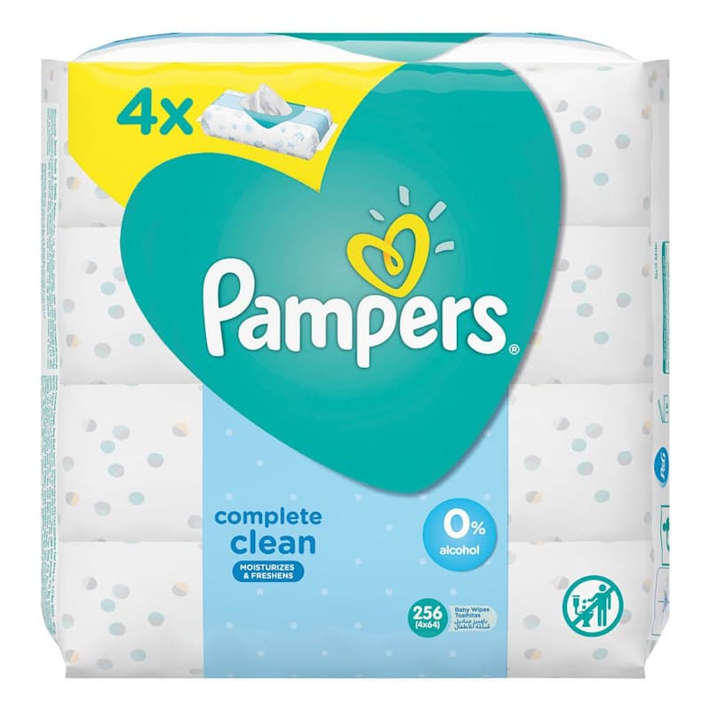 Pack of 3 (12 Individual Packets) - 768 Wipes in Total
