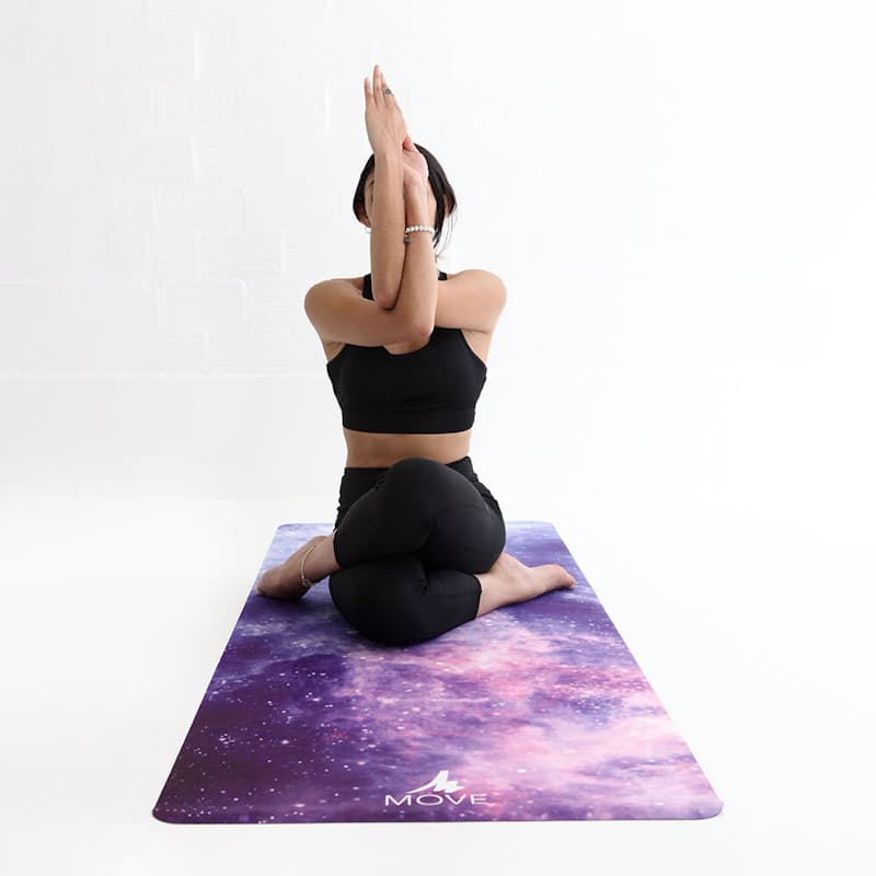 Vegan Suede Yoga Mat, Patterned Yoga Mat, Rubber Yoga Mat, Eco
