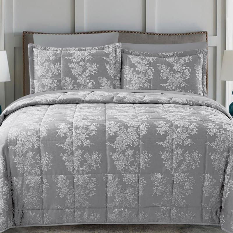 Brisbane & Melbourne Jacquard Comforter with 2 Pillowcases