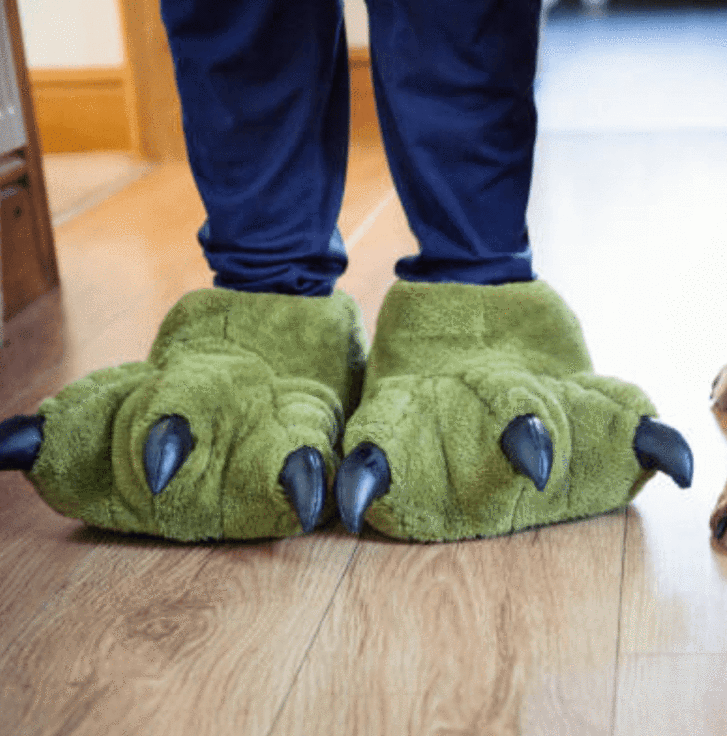 plush novelty slippers