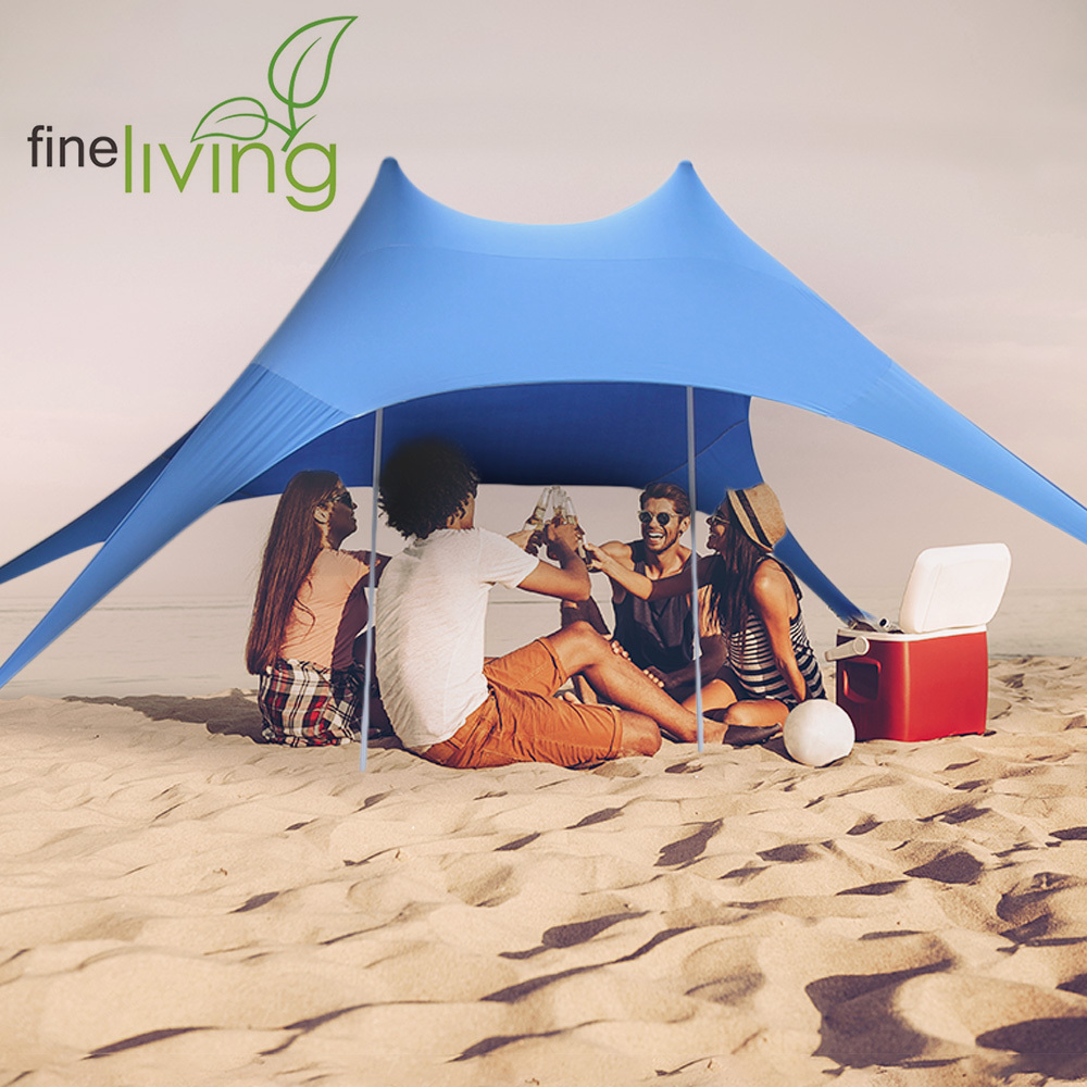 38 off on Beach Stretch Tent with Sandbag Anchors OneDayOnly