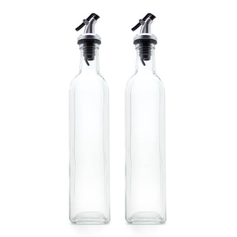2 Piece Glass Oil and Vinegar Dispensers