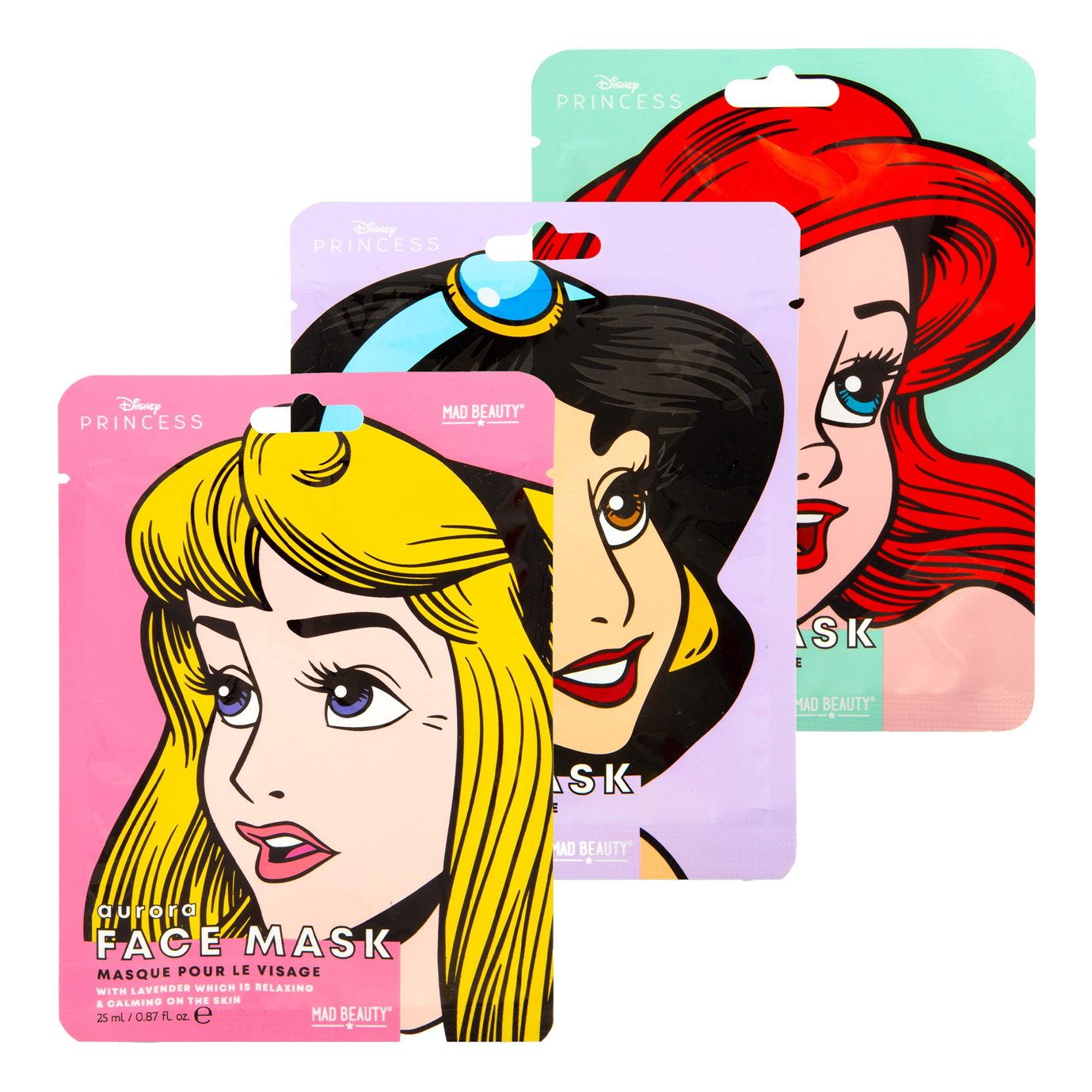 47% off on 3x Mixed Disney Princess Sheet Face Masks | OneDayOnly