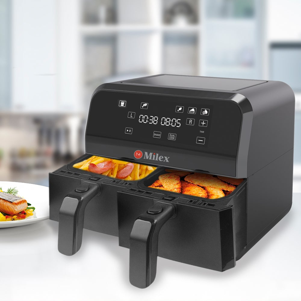 R500 off on Milex 8L Dual Basket Air Fryer | OneDayOnly