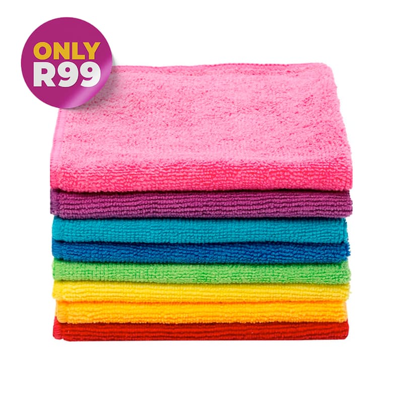 Pack of 10, 230gsm Microfibre Cloths