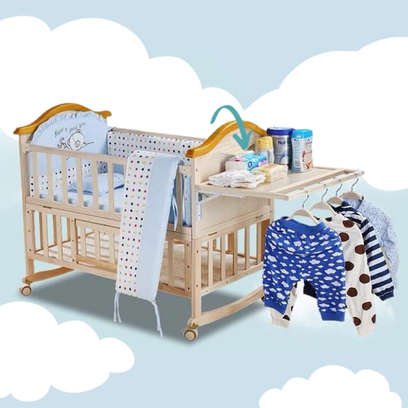 5-in-1 Baby Rocking Cot & Co-Sleeper Crib