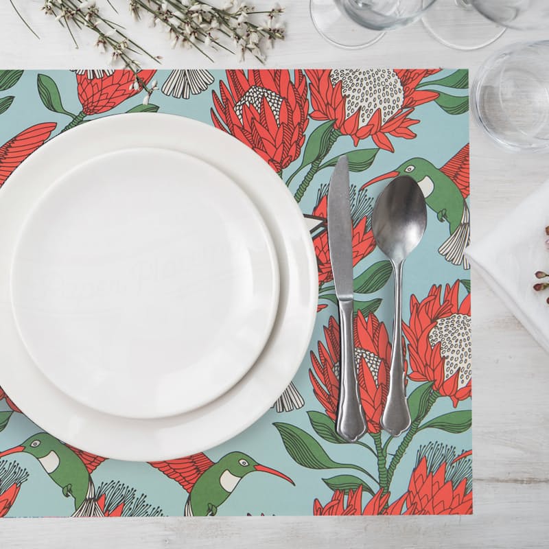 Pack of 48 Printed Disposable Paper Placemats