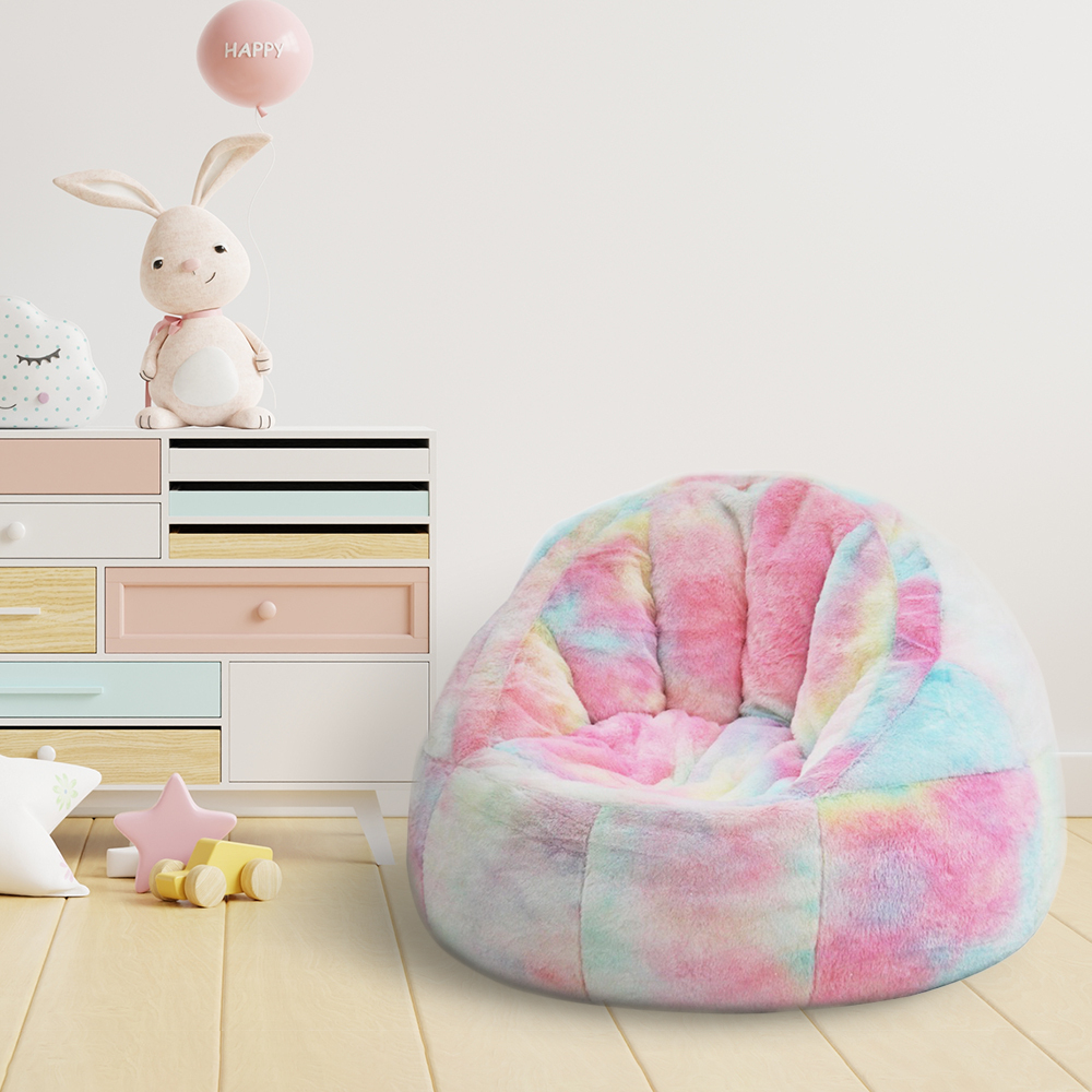 Heritage club rainbow fur kids small bean best sale bag chair