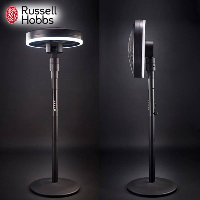 16" Pedestal and Desk Fan with LED Light (Model: RHLEDPF01)