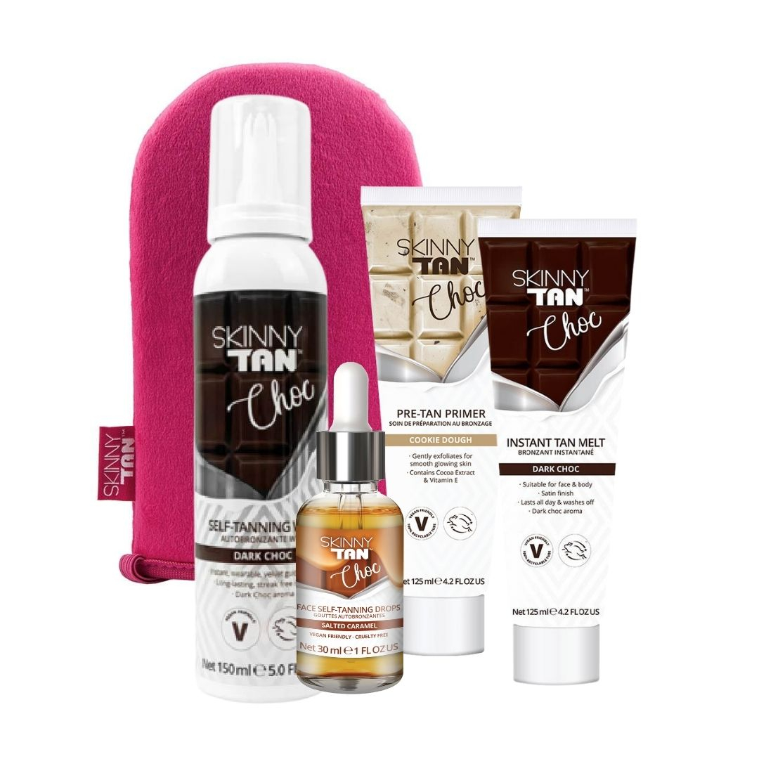 40 off on Skinny Tan Chocolate Tanning Bundle OneDayOnly